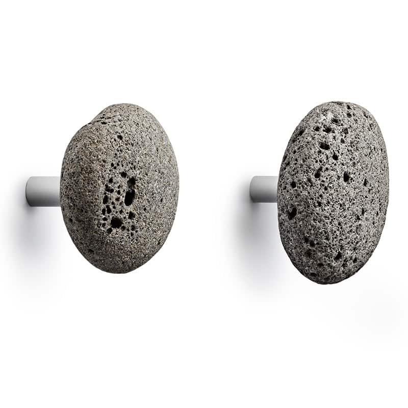 Stone Hooks 2 pcs - Grey