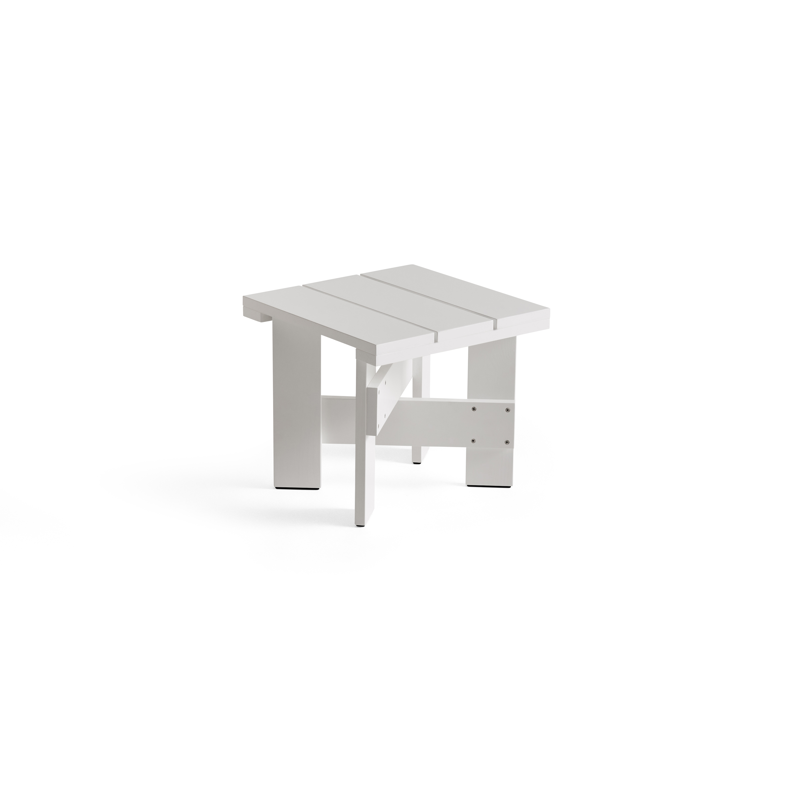 Crate low table - White waterbased lacq pinewood