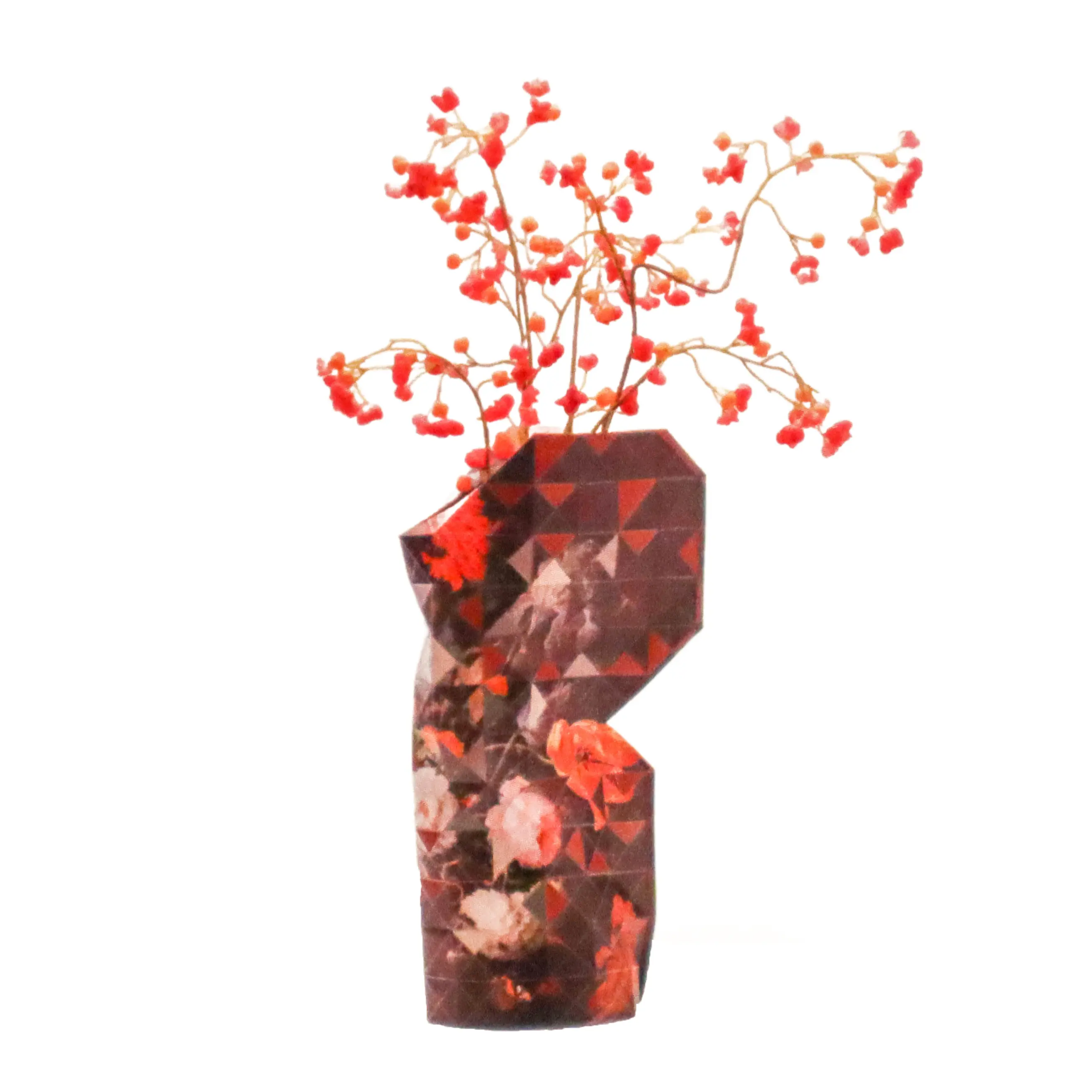 Paper Vase Cover Extra Large - Still Life With Flowers Paper Vase Cover Extra Large - Still Life With Flowers