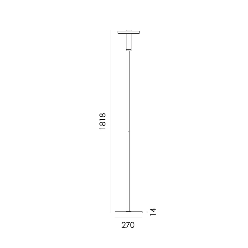 Beads vloerlamp downlight