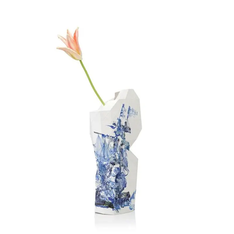 Paper Vase Cover Large - Delfts Blue Icons