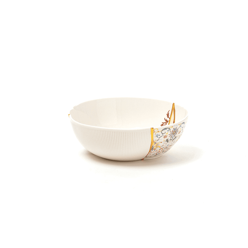 Kintsugi-n'1 bowl in porcelain 19 cm