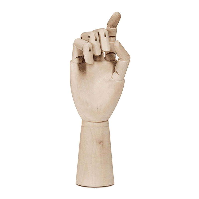 Wooden Hand L - Untreated