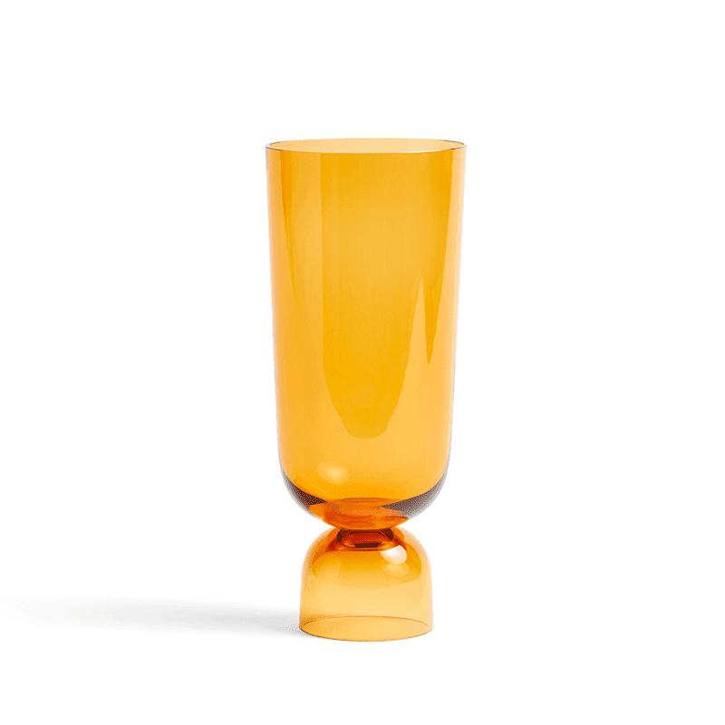 Bottoms Up Vase L - Amber