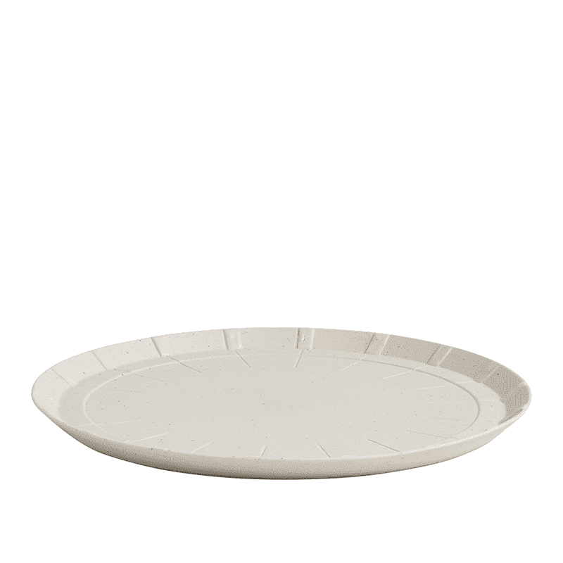 Paper Porcelain Small Plate - Light grey