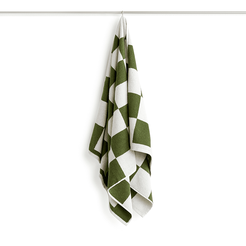 Check bath towel - Matcha