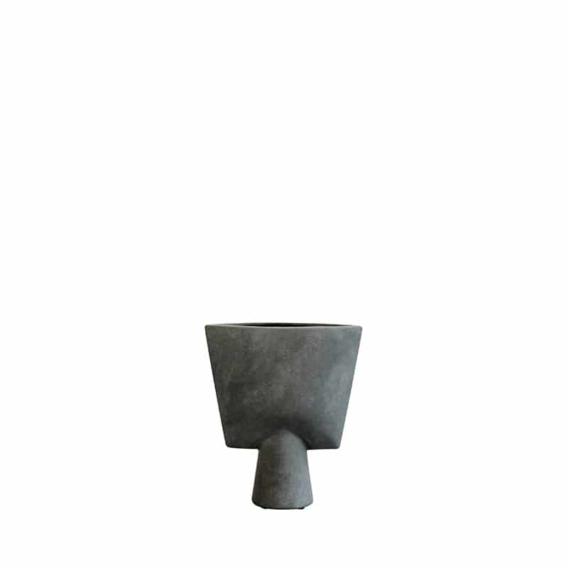 Sphere Vase Triangle mini - Dark grey