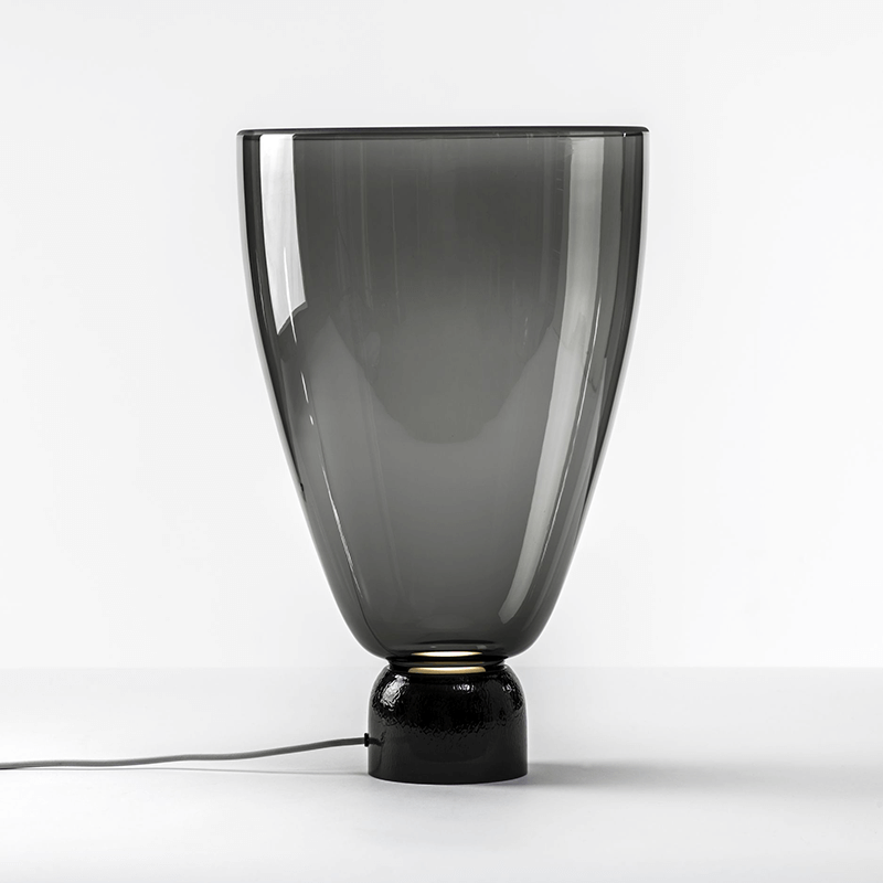 Lightline L-H tafellamp - Bottum dark smoke grey matt