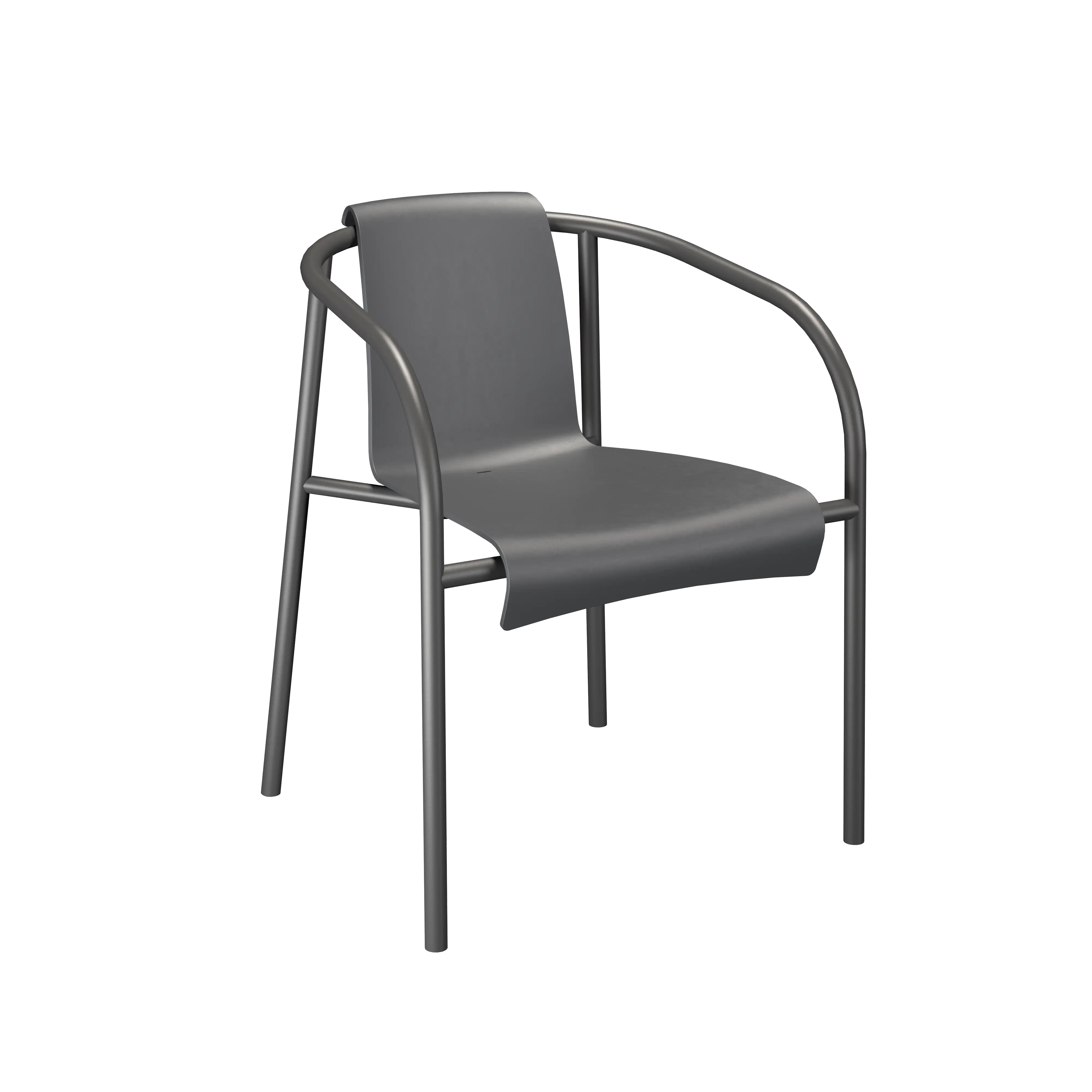 Nami dining armchair - Dark grey