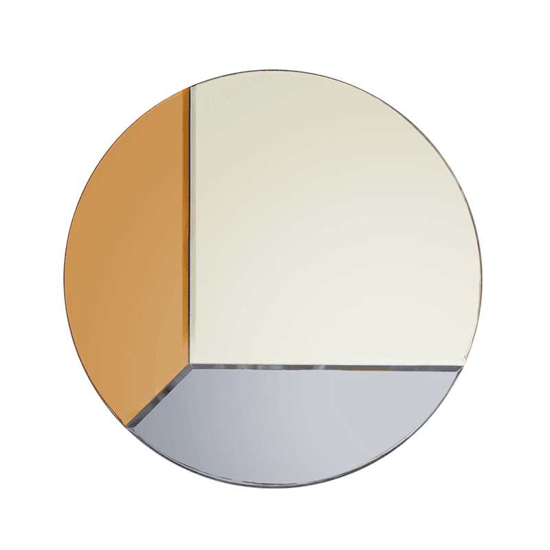 Mosaic Round Mirror - Rose