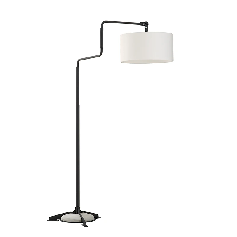 Swivel vloerlamp - Black/white