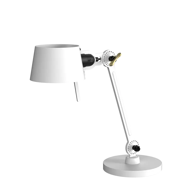 Bolt bureaulamp 1arm small foot - Pure white
