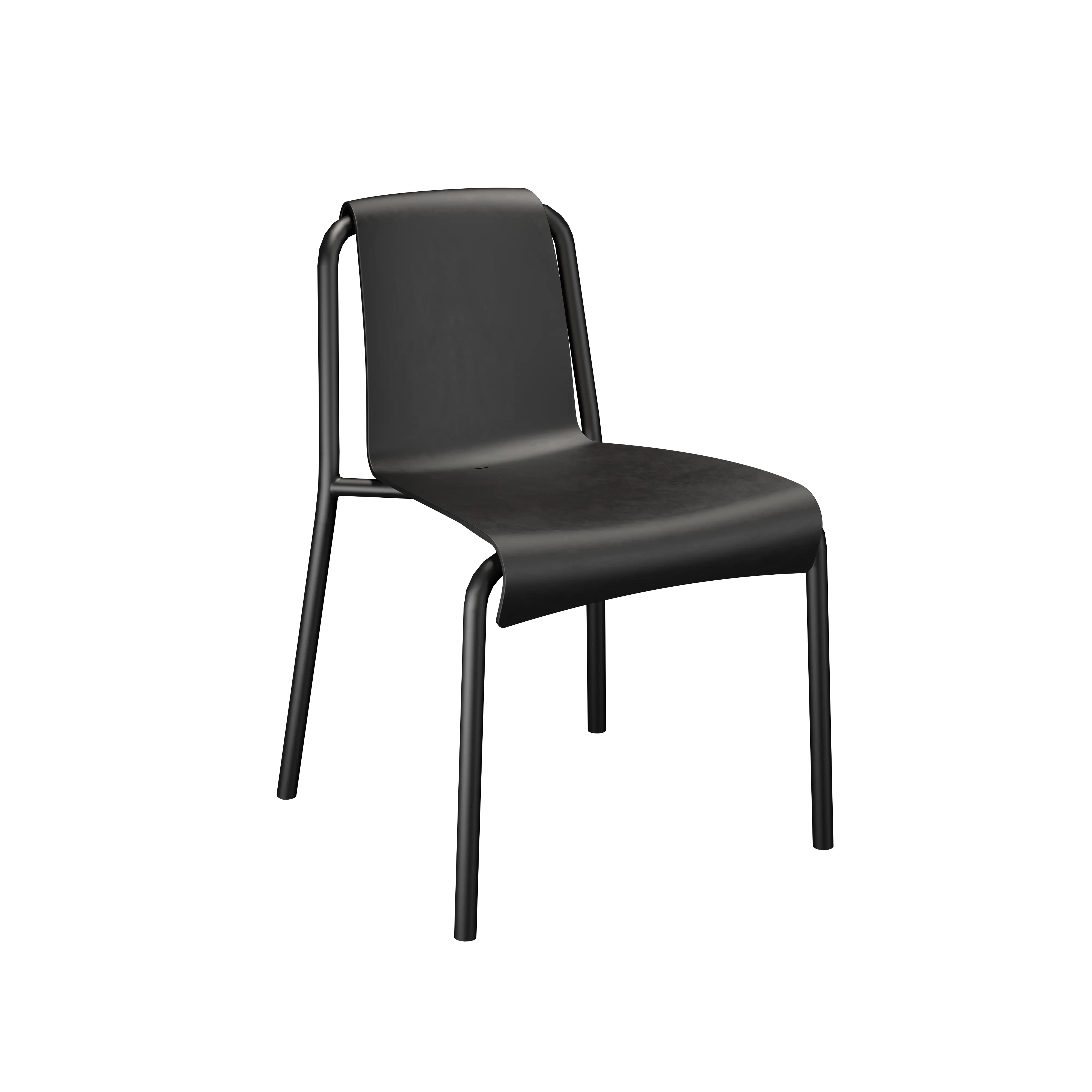 Set Nami table black + 2 Nami dining chair black