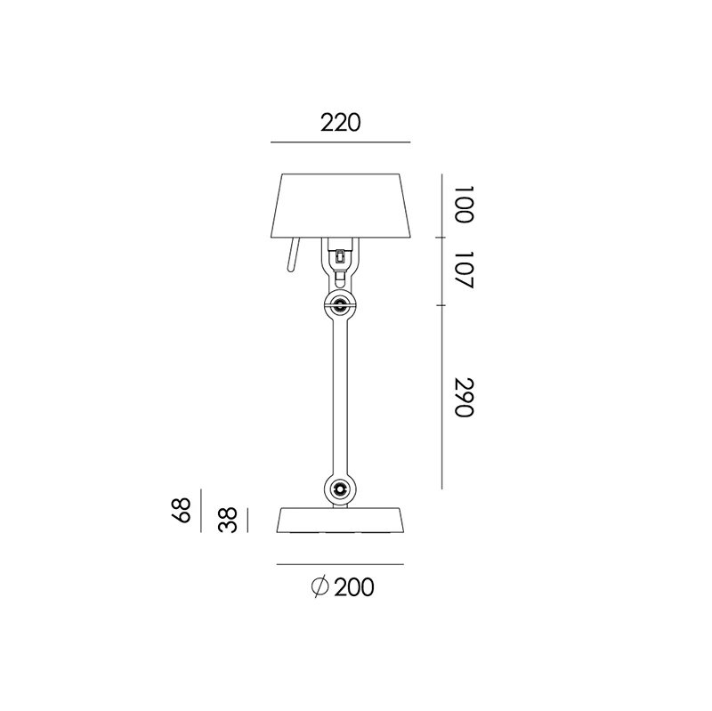 Bolt tafellamp small - Lightning white