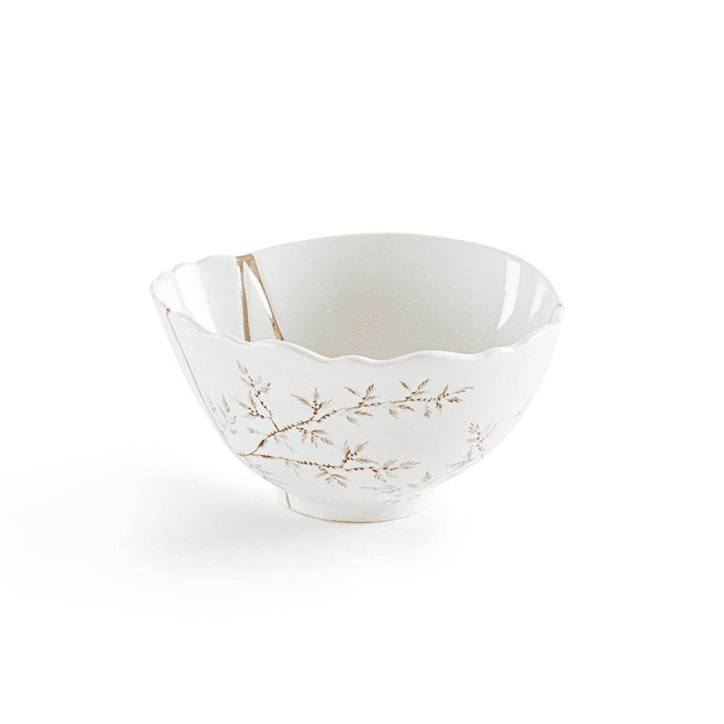 Kintsugi-n'1 fruit bowl in porcelain Kintsugi-n'1 fruit bowl in porcelain