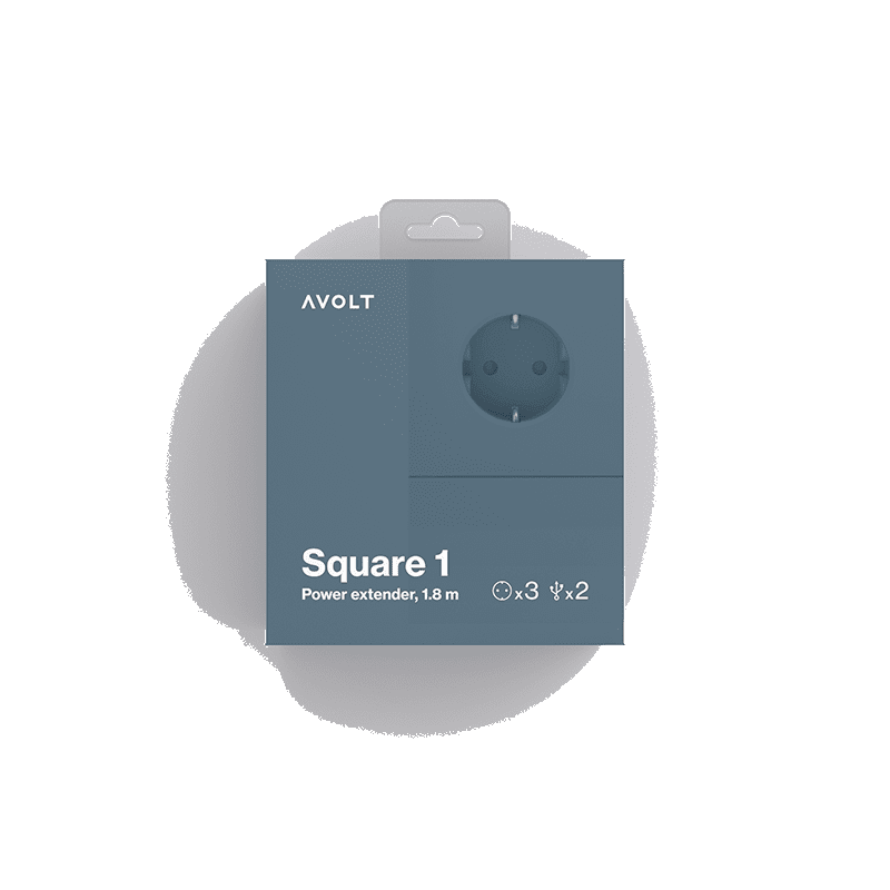Square 1 USB & Magnet - Ocean Blue