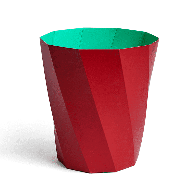 Paper Paper Bin - Dark red