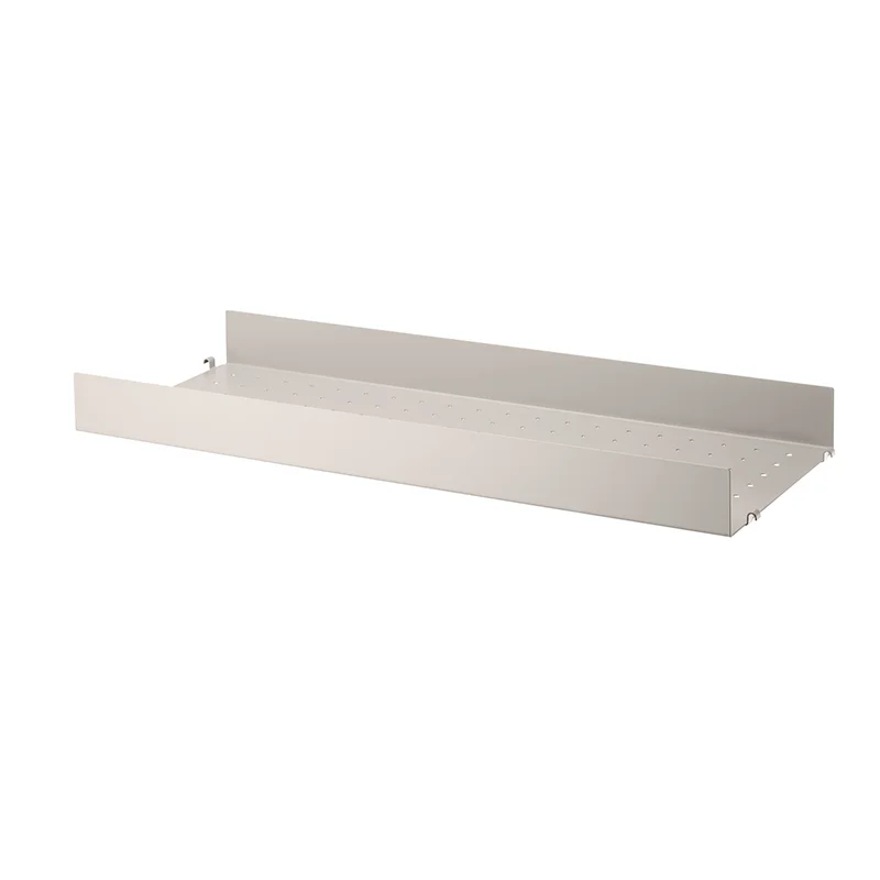 Metal shelf with high edge 78/30