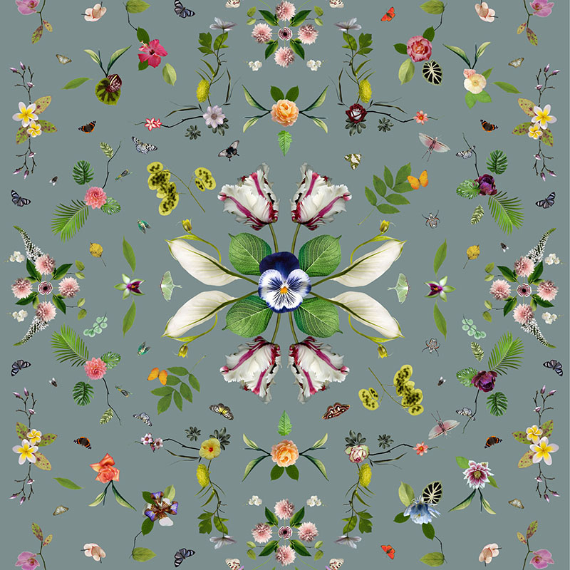 Vloerkleed Garden of Eden - Grey