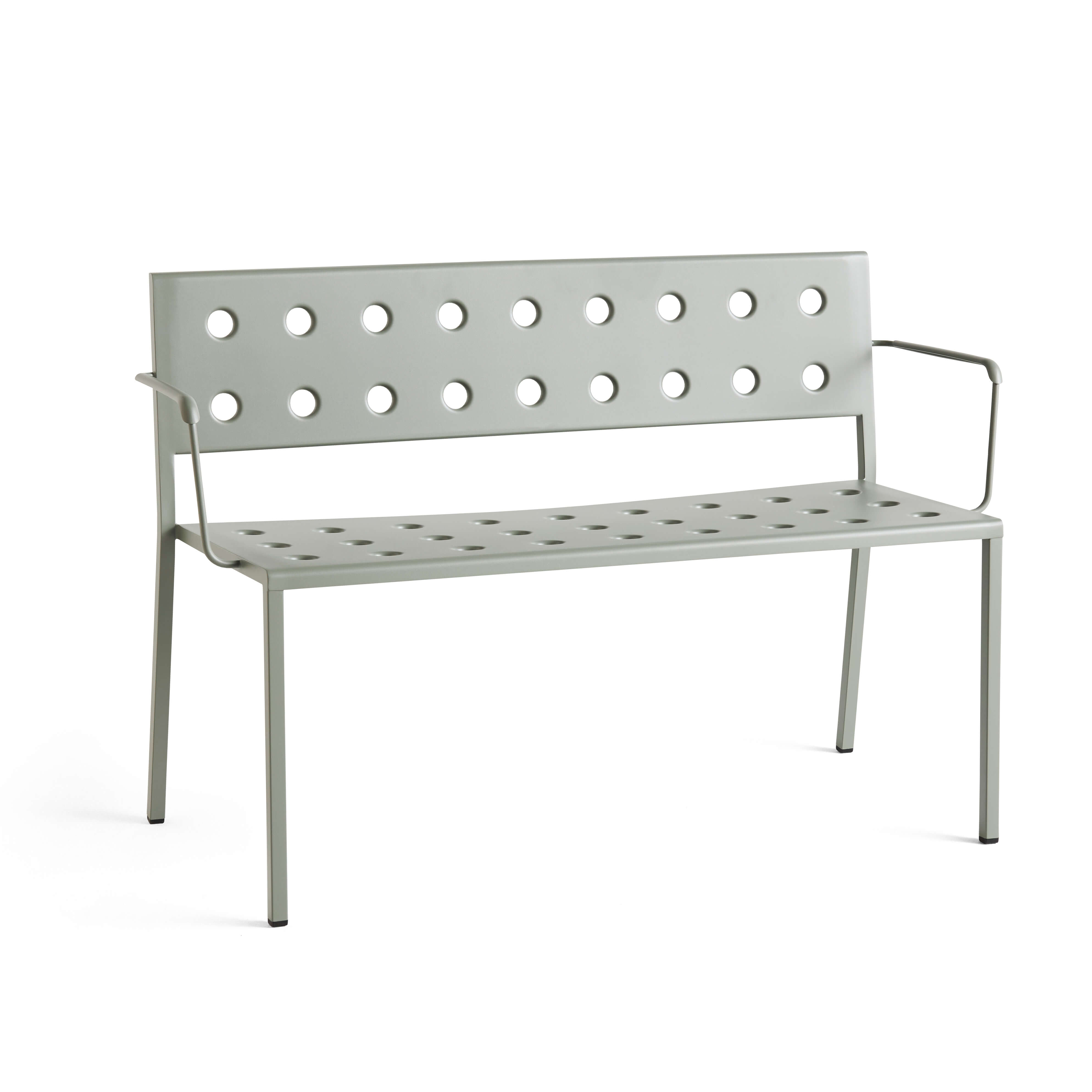 Balcony dining bench with arm - Desert green