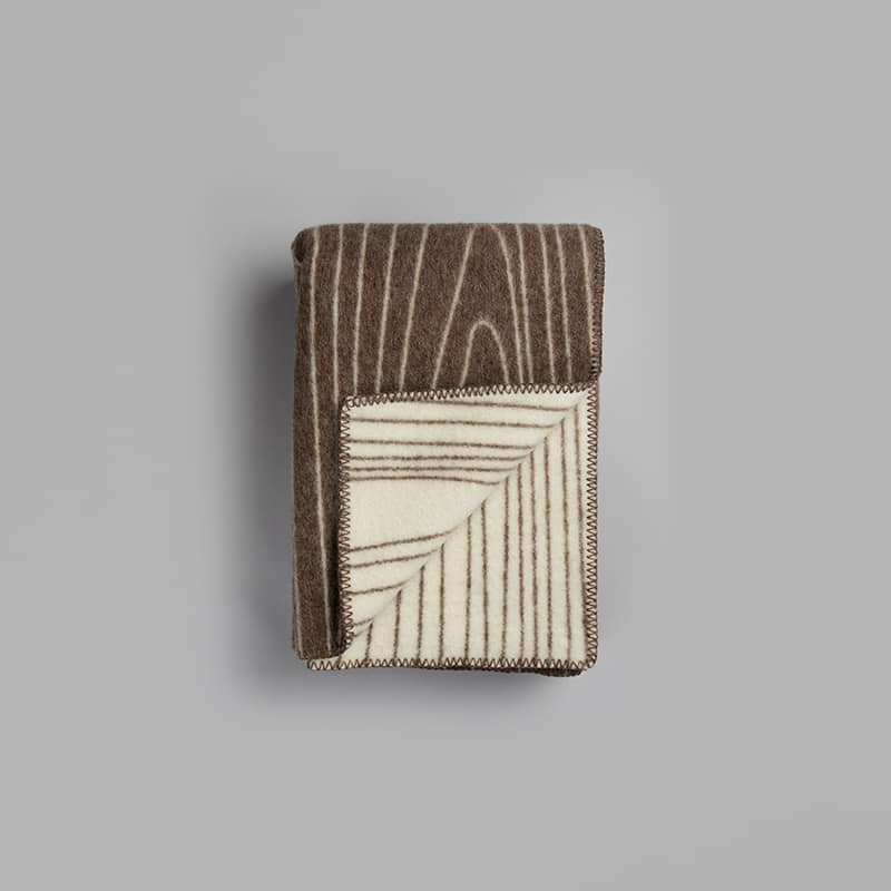 Skog large throw - Brown/natural