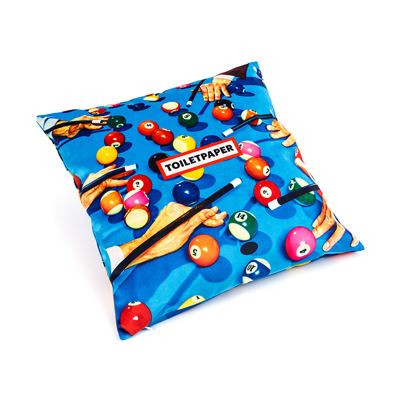 Toiletpaper cushion with plume padding - Snooker