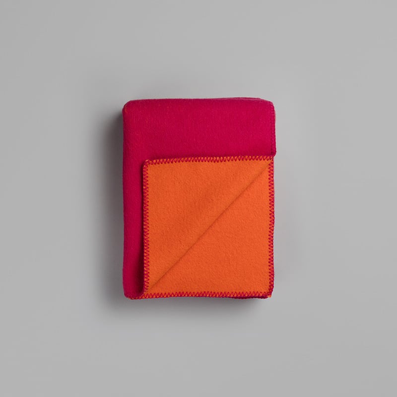 Color noise large throw - Pink/orange