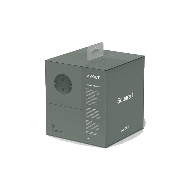 Square 1 USB & Magnet - Oak Green