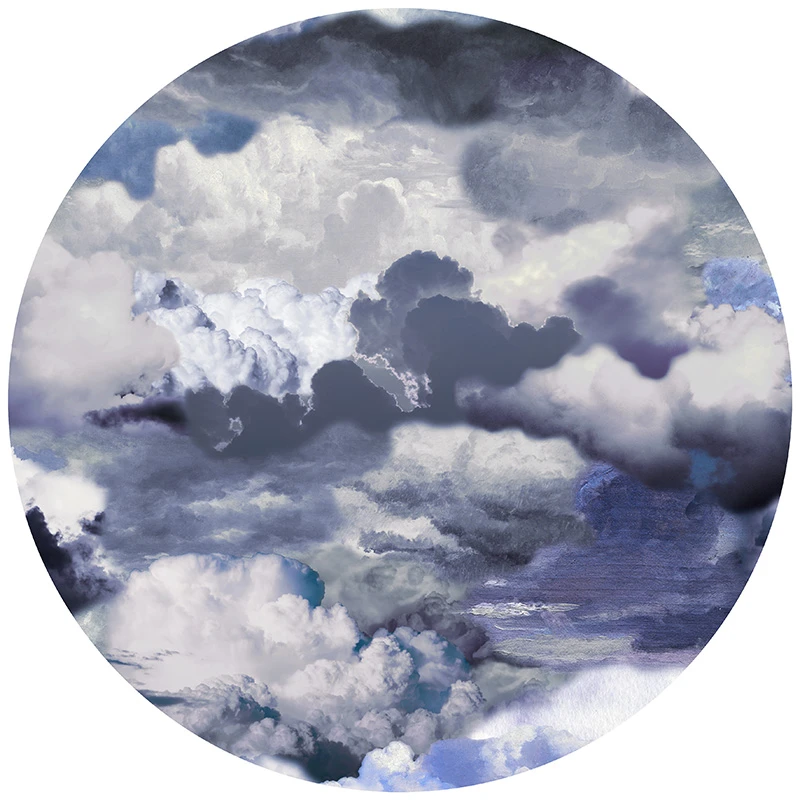 Vloerkleed Walking on Clouds - Blue