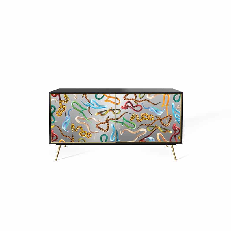 Cabinet in mdf toiletpaper - Snakes Cabinet in mdf toiletpaper - Snakes