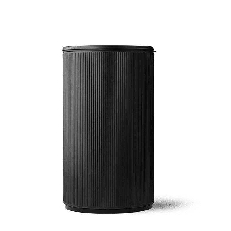 Vipp 19 Open top bin, black with black lid