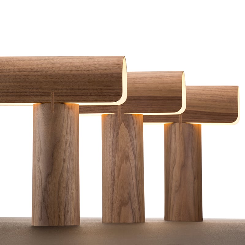 Teelo 8020 tafellamp - Walnut