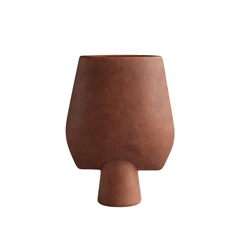 Sphere Vase Square Big - Terracotta