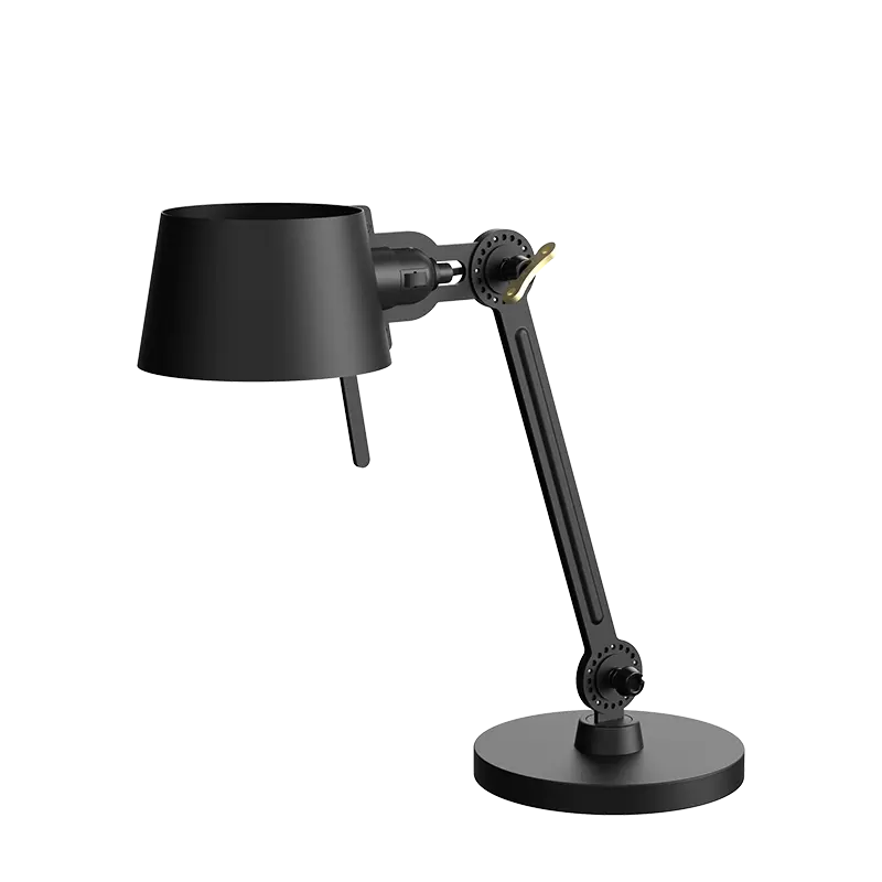 Bolt bureaulamp 1arm small foot - Smokey black