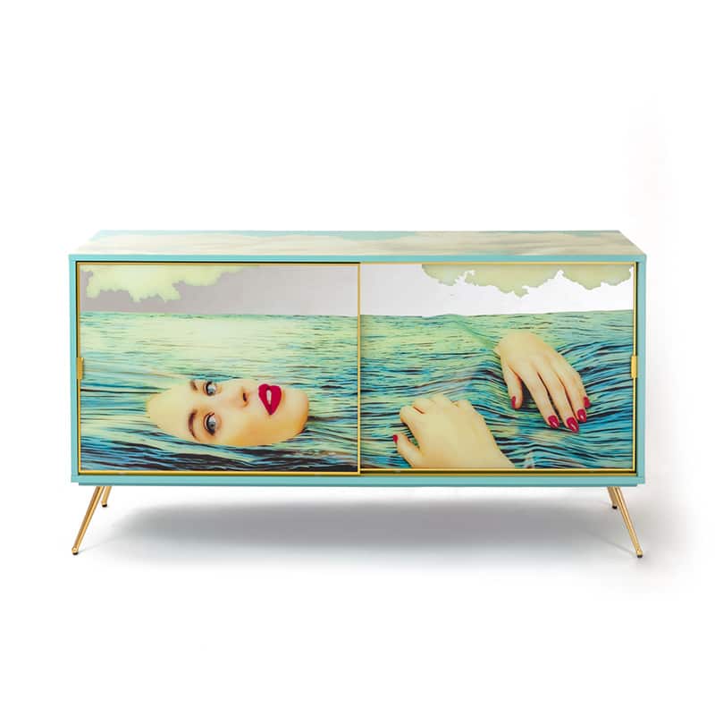 Cabinet in mdf toiletpaper - Sea girl