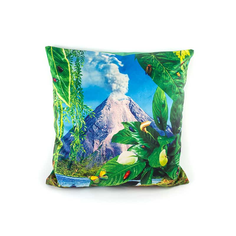 Toiletpaper cushion with plume padding - Volcano