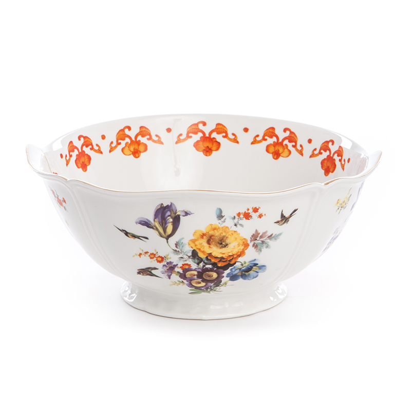 Hybrid-ersilia salad bowl in porcelain