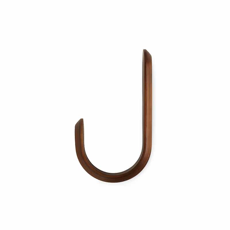 Curve Hook - Walnut