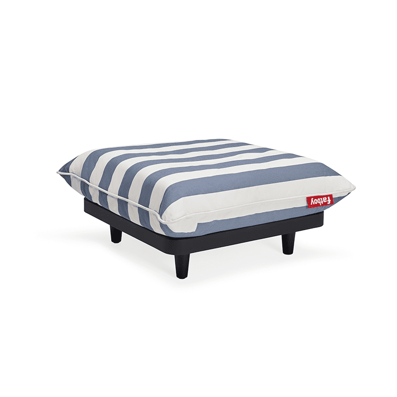 Paletti hocker - Stripe ocean blue