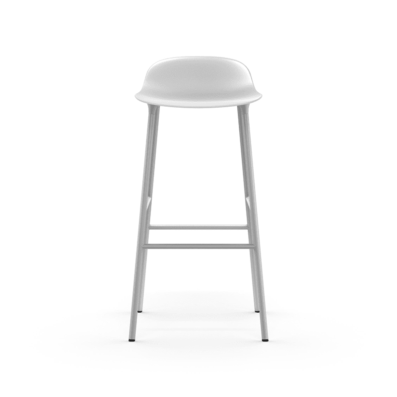 Form Barstool 75 cm White/White