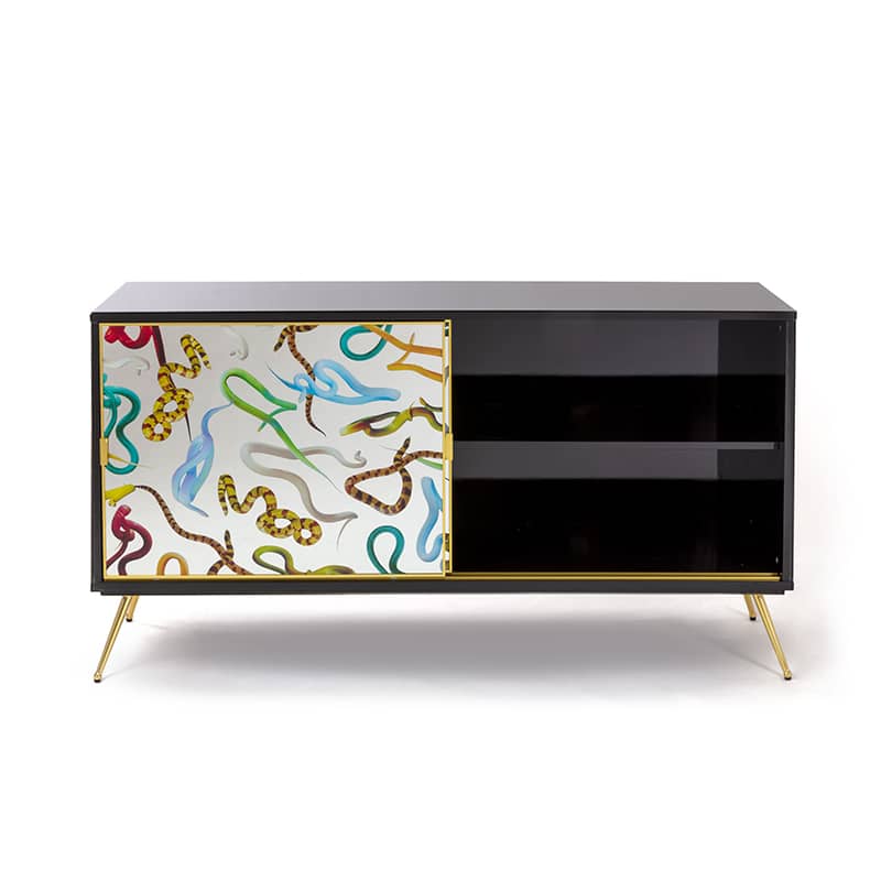 Cabinet in mdf toiletpaper - Snakes Cabinet in mdf toiletpaper - Snakes